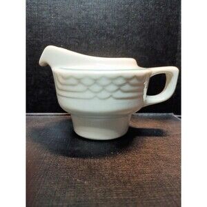 Vintage Sterling China Wellsville OH Restaurant Ware Creamer Art Deco Design